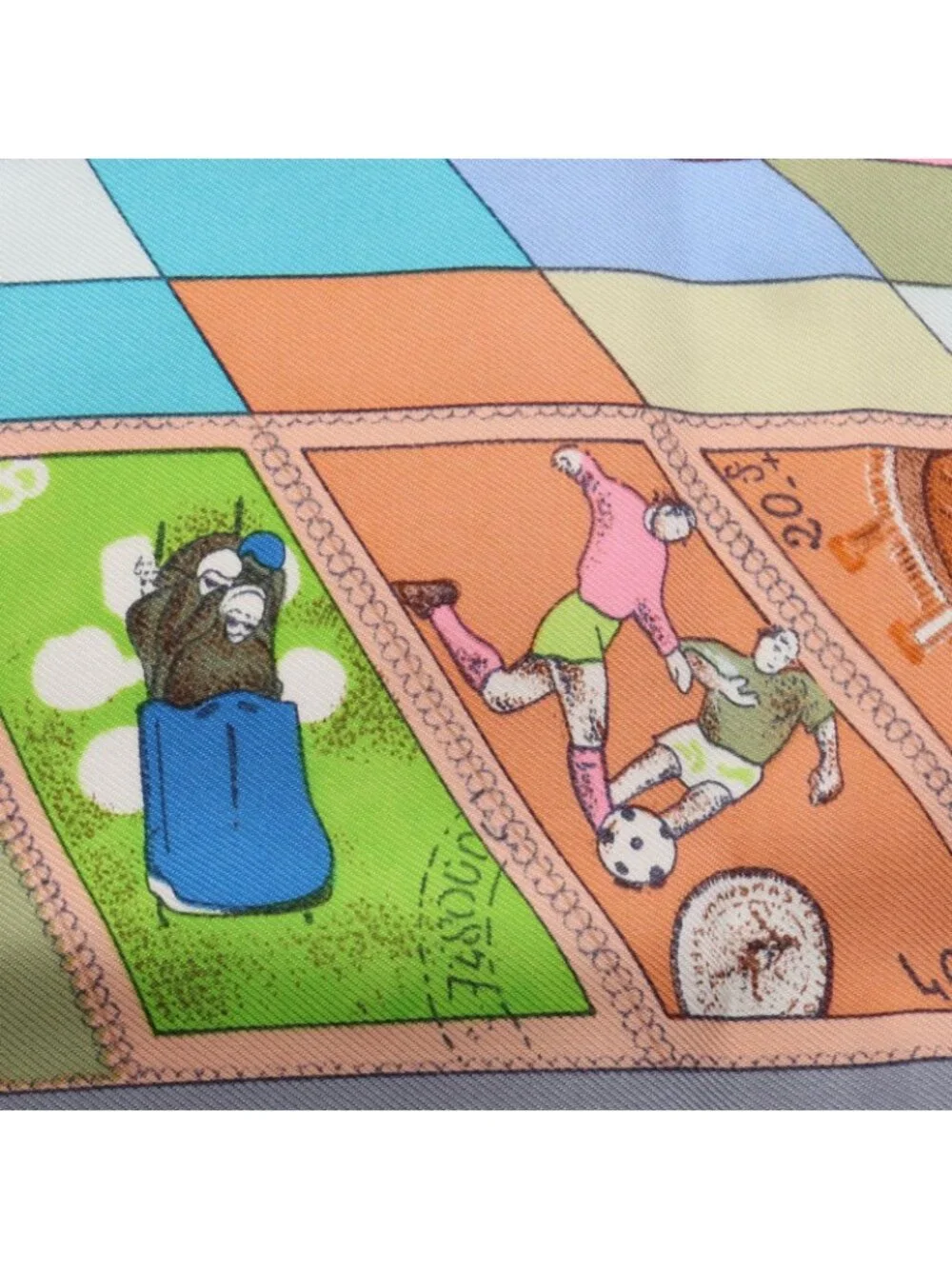 Hermes Scarf Carre 90 Correspondance Silk